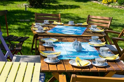 backyard tea party set