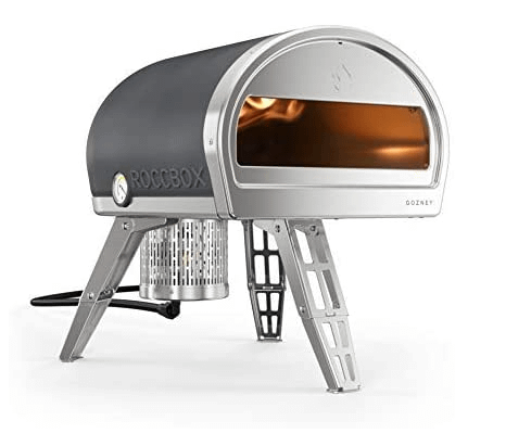 Metallic pizza oven